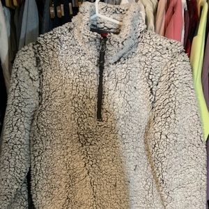 SHERPA QUARTER ZIP SWEATER